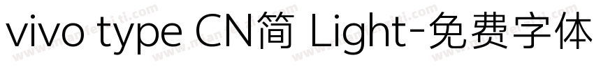 vivo type CN简 Light字体转换